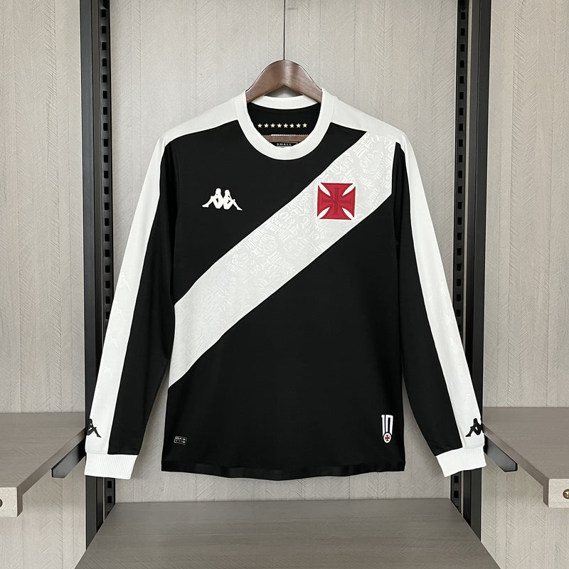 Camisa Vasco Home 24/25 - Kappa Torcedor Manga Comprida