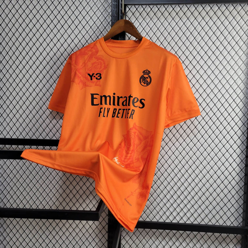 Camisa Real Madrid Y3 Laranja 24/25 - Versão Torcedor