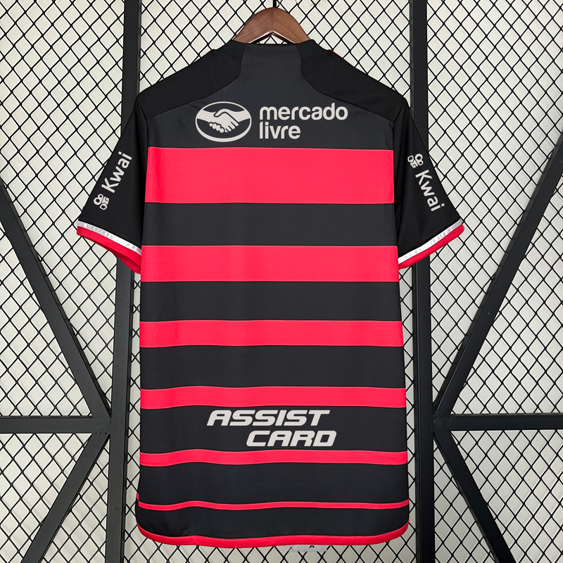 Camisa Flamengo Home + Patrocínios 24/25 - Versão Torcedor