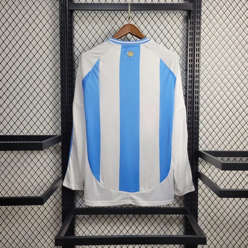 Argentina Home + Patch 24/25 - Adidas Torcedor Manga Comprida