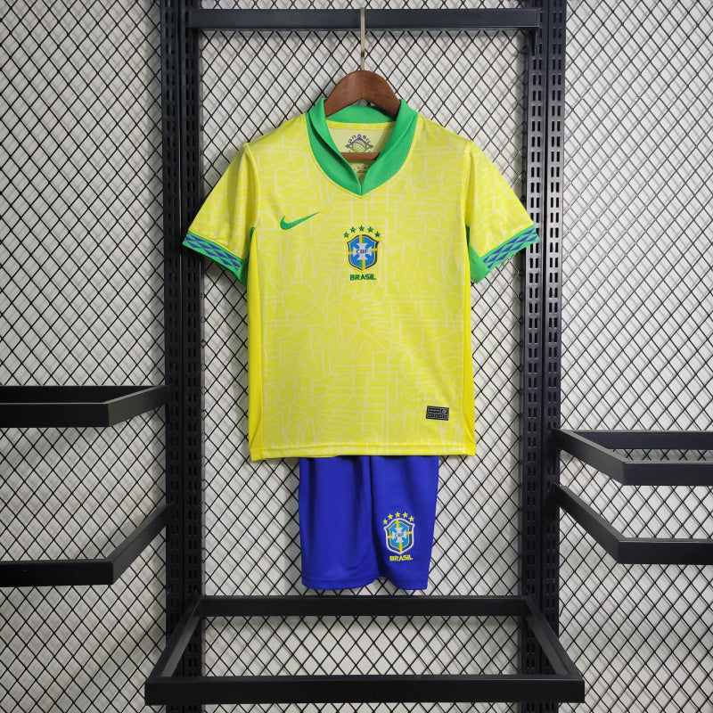 Kit Infantil Brasil Home 24/25 - Nike Infantil